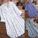 Women Loose Long Sleeve Tunic Tops Casual Blouses Plus Size M-3XL Shirt Summer Elegant Blouse Streetwear Fashion New