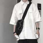 2021 Short Sleeve Shirt Women White Turn Down Collar Basic Casual Teen Gril Student Oversize Shirt Women Loose Blouse