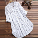 Women Loose Long Sleeve Tunic Tops Casual Blouses Plus Size M-3XL Shirt Summer Elegant Blouse Streetwear Fashion New