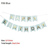 Multi Themes Happy Birthday Banner Baby Shower Birthday Party Decorations Photo Booth Happy Birthday Bunting Garland Flags