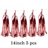 Rose Gold Happy Birthday Bunting Banner Balloons 18 21st 30 40 50 60th Number balloons Adults Birthday Party Decoration 75