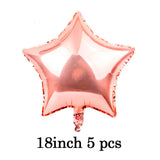 Rose Gold Happy Birthday Bunting Banner Balloons 18 21st 30 40 50 60th Number balloons Adults Birthday Party Decoration 75