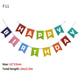 Multi Themes Happy Birthday Banner Baby Shower Birthday Party Decorations Photo Booth Happy Birthday Bunting Garland Flags