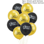 Harry Potter Happy Birthday Banner Cake Topper Hogwarts Flags Bunting for Baby Kids Favors Magic theme Birthday Party Decoration