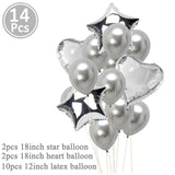 First Happy Birthday Rose Gold Balloon Banner My 1st 1 One Year Party Decorations Kids Baby Boy Girl Adult Garland Supplies Blue