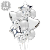 First Happy Birthday Rose Gold Balloon Banner My 1st 1 One Year Party Decorations Kids Baby Boy Girl Adult Garland Supplies Blue