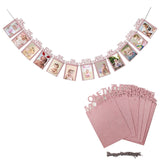 First Happy Birthday Rose Gold Balloon Banner My 1st 1 One Year Party Decorations Kids Baby Boy Girl Adult Garland Supplies Blue