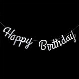 Happy Birthday Banner Bunting Hanging Flag Garland Party Decor Banner Boy Girl Baby Shower Birthday Sign
