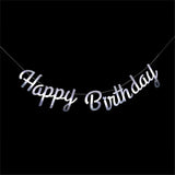 Happy Birthday Banner Bunting Hanging Flag Garland Party Decor Banner Boy Girl Baby Shower Birthday Sign