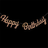 Happy Birthday Banner Bunting Hanging Flag Garland Party Decor Banner Boy Girl Baby Shower Birthday Sign